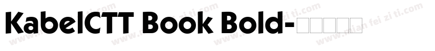 KabelCTT Book Bold字体转换